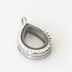 Silver Bling Small Teardrop Locket